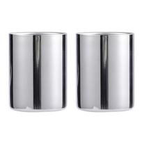 2pcs Stainless Steel Toothbrush Holder Cup Travel Toothbrush Cups For Guests Bathroom Outdoor Camping Accessories