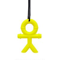 Versatile Food Grade Silicone Teething Stick For Infants In Eye Catching Colors geltona