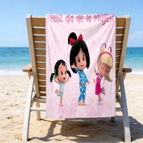 Cleo And Cuquin Microfiber Beach Towel, Lightweight And Quick-Dry, for Summer Travel, Beach Essential, Swimming Pool Outdoor 70cmx140cm(27x55inch)