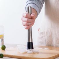 Long Handle Ice Crushing Rod Stainless Steel Bar Muddler Stick Durable Fruit Masher Tool  Bar