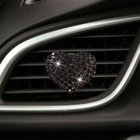 Bling Heart Car Aroma Diffuser Air Outlet Decoration Auto Perfume Clip Car Aromatherapy Clip juoda