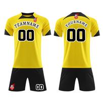 Sports Team Uniform Set Football Training Suit Set 22 geltona