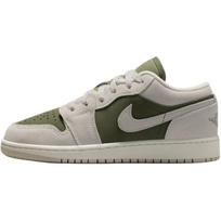 Jordan Air Jordan 1 žemi vaikiški krepšinio bateliai pilki žali unisex HV4396-201 36 gray