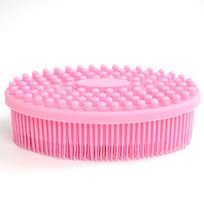 Kytaste Silicone Bathing Scrubber - Exfoliating Cleaning Bath Brush – Soft Body Wash Shower Brushes (Pink)