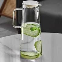 with Lid Glass Kettle Heat Resistant Iced Tea Pitcher Practical Juice Kettle  Restaurant skaidri