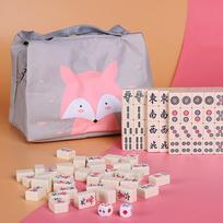 Mahjong Tiles Set with Storage Bag and for Home and Mini Includes 2 Made of Resin Primary (144 Tiles) Mat. Ultra-lightweight, Portable, Travel,