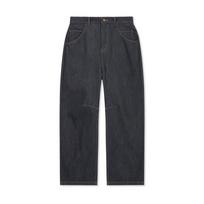 [Matinkim] Dart Point Denim Pants in Dark Navy XL