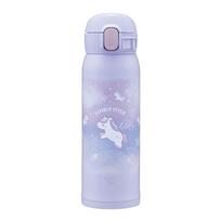 Zojirushi Water Bottle 480ml Kids Easy to Wash Seamless Lid Only 3 Parts to Wash Insulated Mug Unicorn Purple [Cute Mug] Child-Friendly One-Touch
