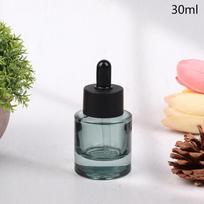 30/50/100 ml lašintuvų buteliukai stikliniai tušti eterinių aliejų aromaterapijos buteliukai juodu dangteliu tamsiai žali pipetiniai buteliukai užpildomi 30ml