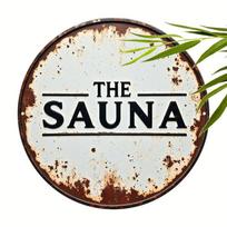 The Sauna Distressed Rustic Round Tin Sign  Vintage Durable Metal Plaque Wall Decor Spa Room Wall Art 30x40cm(11.8x15.7inch)