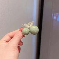 Green Pearl Grab Clip Big Size Back Head Shark Clip Women Girls Hair Styling Clip Elegant Vintage Headdress Hair Accessoires