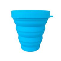 OutdoorSilicone Folding Cup Collapsible Mug Foldable Camping Bottle Travel Water Cups Portable Teacup Drinking Mug Lid  200ML brown