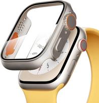 Etui Do Apple Watch 7/8/9 45Mm Srebrne Wysoka Ochrona Wytrzymałe Solidne