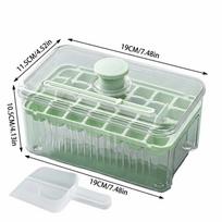 Large Capacity Ice Cube Tray 28 Grids Ice Tray with Lid Reusable Ice Cube Maker Mould  Bartender