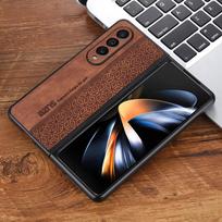 3D Embossing Case for Samsung Galaxy Z Fold 6 5 4 3 Fold4 5G Cover Soft Matte Leather Full Camera Protect Shell for Galaxy Z Fold 5 ruda