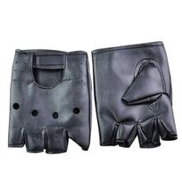 Driving Ride Rivet Gloves Leather Mittens Punk Glove Fingerless