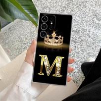 S25FE Clear Case For Samsung Galaxy S26 S25 S24 S23 Ultra S20 S21 FE S22 Plus S26 Ultra Soft Phone Cover Letter M L E T K J I U Galaxy S20