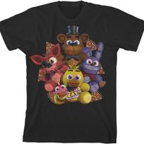 Bioworld Youth Boys Five Nights at Freddy's T-Shirt 3pk S juoda