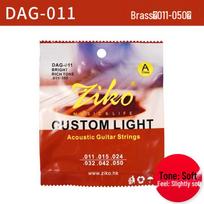 ZIKOliou Acoustic Folk Guitar String Set – 6 Wooden Strings