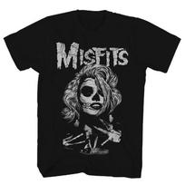 Misfits Unfit Group Band Hardcore Rock Punk American Street Skull Pattern Dark ShortSleeved cotton Unisex TShirt S