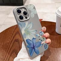 Elegant Blue Lily Lichee Pattern Phone Case for Xiaomi 11 Lite 5G NE Mi 13T Pro 13TPRO Shockproof Matte Soft Silicone Cover Xiaomi Mi 11 Lite 5G