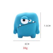 Hot Selling Premium Eco-Friendly Dental Silica Gel Squeaky Chew Toys Cute Dog Toy Accessory for Your Furry Friend mėlyna