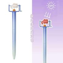 Cute Barbecue Pen 0.5Mm Neutral Pen Color-Changing Creative Design For Students And Daily School Work A2