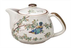 Nakamaru Kutani Ware Teapot Kingfisher - K9-600
