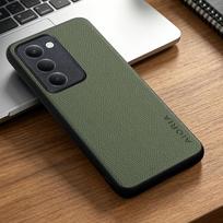 Phone Case: for Xiaomi Redmi 15 15C Case Simple Solid Color Elegant Synthetic Leather Stylish Phone Case Redmi 15 (Height 171mm) žalia
