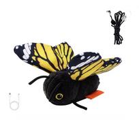 Hanging Elastic String Butterfly Cat Teaser Rechargeable Feline Toy  Indoor Cats auksas