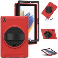 Tab A8 10.5-Inch Anti-Fall Skin-Feel Tablet Case with Rotating Handheld Bracket 10.5 inch X200/X205 raudona