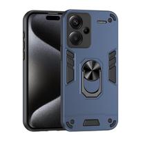 For Xiaomi Redmi Note 13 Pro Plus 5G Case Shockproof Armor Case For Redmi Note 13 Pro+ Car Magnetic Holder Ring Protect Cover Redmi Note13 ProPlus tamsiai mėlyna spalva