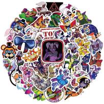 10/50pcs New Five Nights at Freddys : Security Breach Stickers Graffiti Stickers for DIY Luggage Laptop Skateboard Motorcycle Bicycle Stickers 10pcs