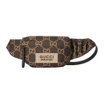 GUCCI Recycled Material, Polyester Fanny Pack Large Mens Ebony Beige Basic Set (Bag + Dustproof Bag)