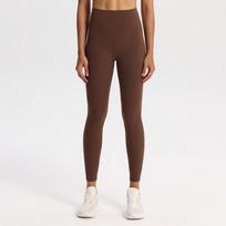 Women's Butt-lifting Spandex Yoga Pants with Tummy Control – Quick-dry, Tight-fit for Running & Fitness Medium kaštoninė