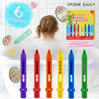 Colorful Washable Bath Crayons Set Easy Clean Bathtub Markers Toys Shower Crayons Bath Putter 6pcs