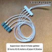 4/8 Hole Oxygen-Free Aquarium Air Pump Splitter Hose Shunt for Fish Hobbyist Aquarium Aeration Setup 4 HOLE