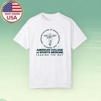 ACSM American College of Sports Medicine Men#039;s White Size S5XL Unisex T-Shirt Graphic Tee S