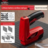 DELIXI Cordless Electric 2-in-1 Nail & Staple Gun CN plug (adapter included)