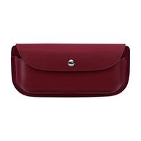 Multi-functional Car Sun Visor Organizer Easy To Install Vehicle Glasses Holder  SUV Leather Red