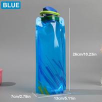 Outdoor Cycling Sports Water Bottle - Mountaineering Portable Water Cup - PE Plastic Folding Water Bag - Gift Promotion Water 0.7L raudona