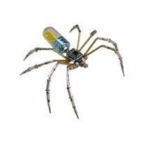 Steampunk Mechanical Circuit Spiders DIY Kits for Gift Giving and Decoration with Circuit Board Design Metal Puzzle Model mėlyna