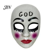 Realistic Halloween Masque Costume Accessory Scary for Adults, Horror Cosplay Party with Large Hollow Eye Sockets Accessory, Creepy Full Face