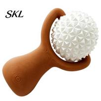 Anti Slip Handle Roller 3D Printed Massage Ball, Ergonomic Handheld Massager for Muscle Relief, Compact Body Soother Portable Spiky Tool Legs Back And kava