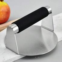Kitchen silicone handle burger pressing stainless steel meat press household meat patty maker steak pressing multi-function juoda