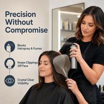 Practical Hair Cutting Face Shield Durable Barber Face Cover  For Salon Styling