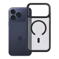 Forcell F-Protect Smoke Hybrid Premium phone case with MagSafe support for iPhone 17 Pro Max | iPhone 18 Pro Max black
