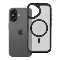 Forcell F-Protect Smoke Hybrid Premium phone case with MagSafe support for iPhone 17, black