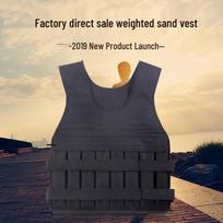 Breathable Cross-Border Weighted Sandbag Vest for Running and Fitness Training kamufliažas