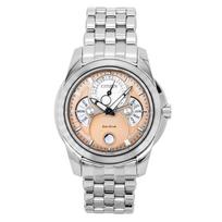 Citizen Calendrier Mėnulio fazės Nerūdijančio plieno Lašišos spalvos ciferblatas Eco-Drive BU0080-52X 100M Vyriškas laikrodis lašiša